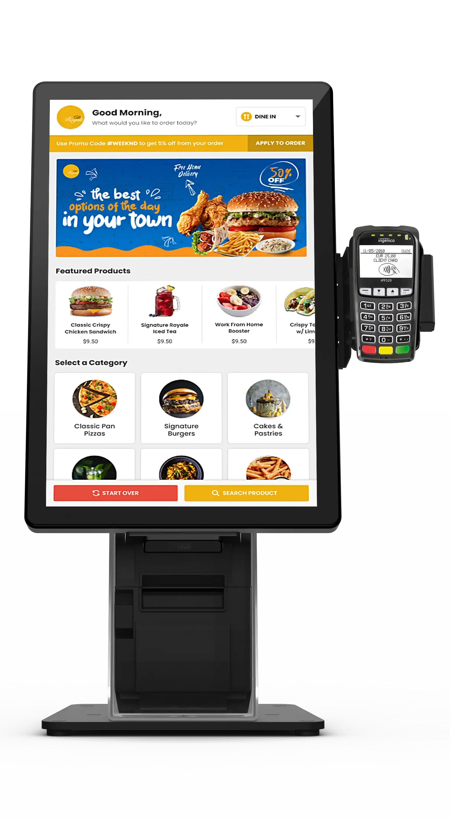 Countertop Elo Kiosk for restaurant business.webp