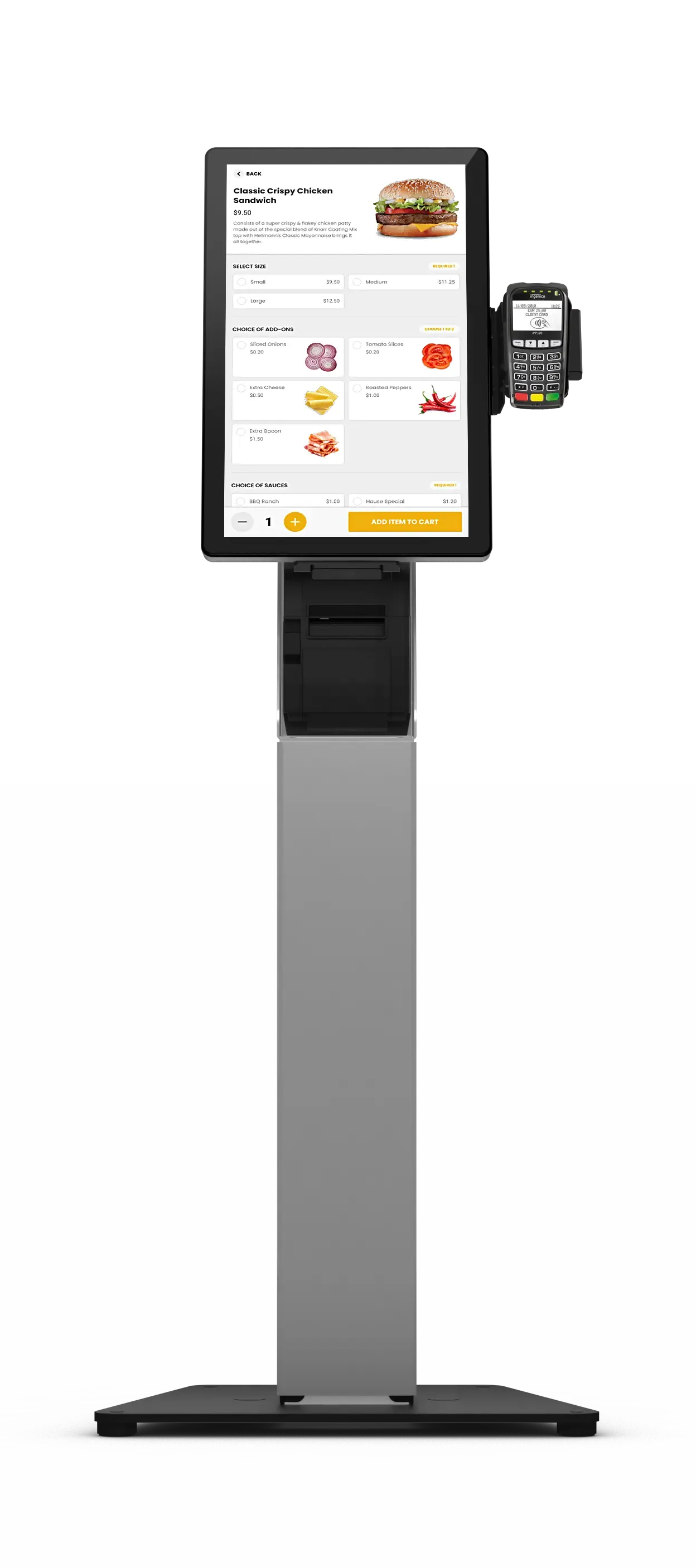 Floorstand Elo Kiosk for restaurant business by Elo Kiosk.webp