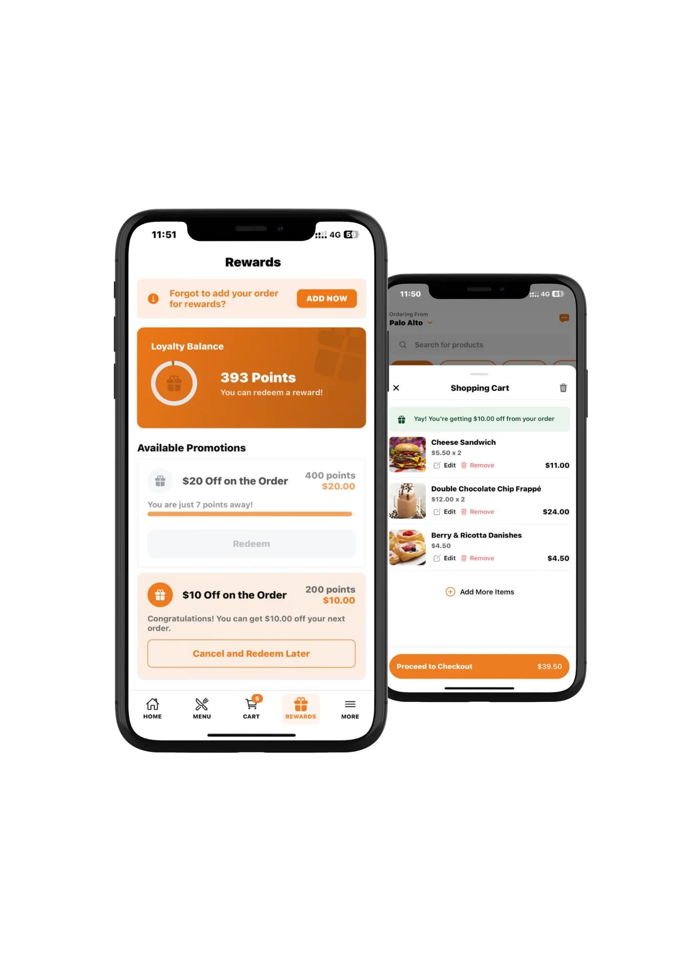 food ordering app for restaurants, custom food ordering application from Applova Inc.