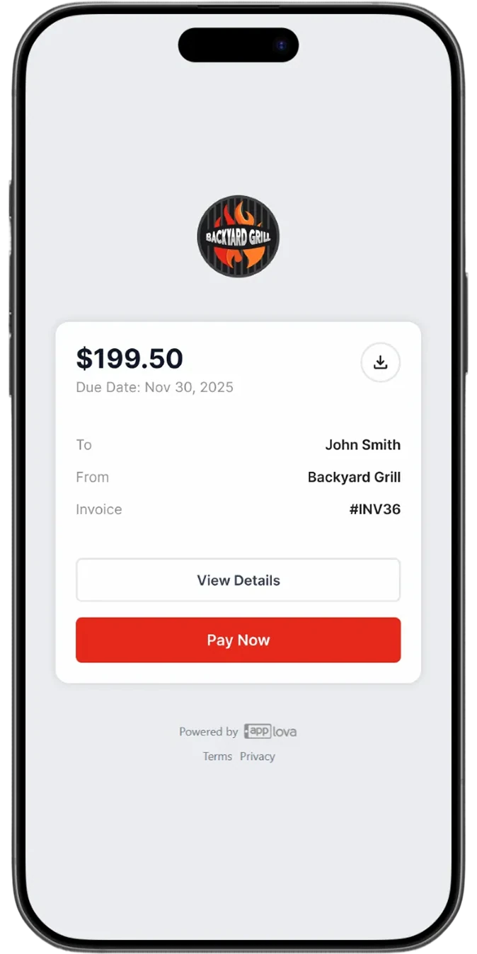 Mobile Invoice View 3