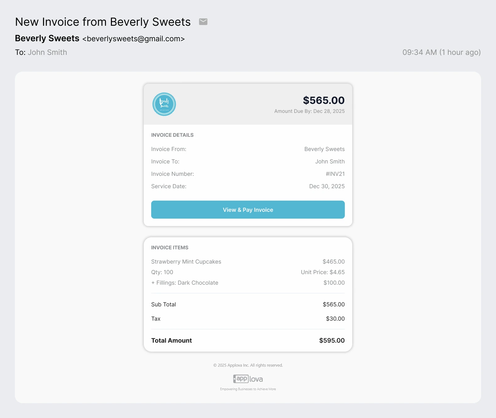 Desktop Invoice View 2