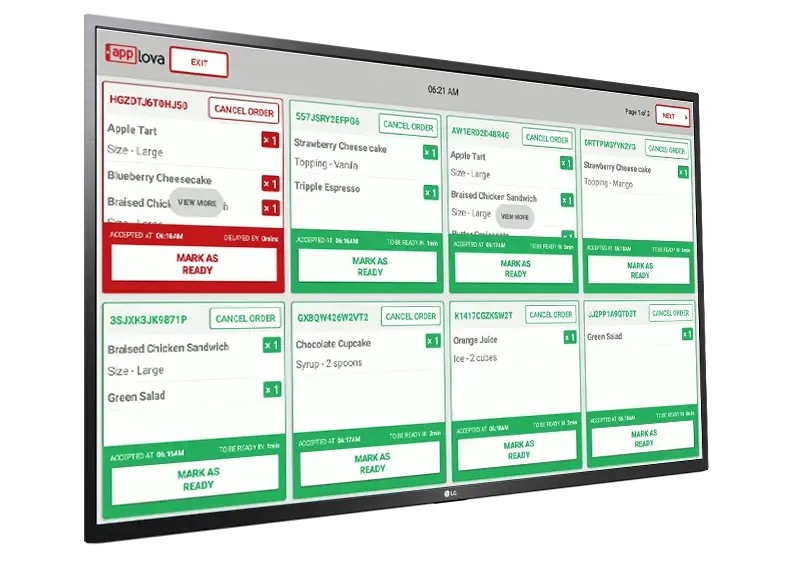 Kitchen Display System - Applova