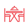 casual dining icon - mobile store