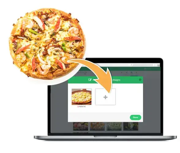 Mouth watering food visual for digital menu