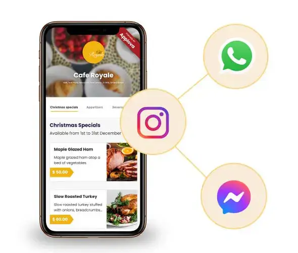 Social media menu promotion and reach