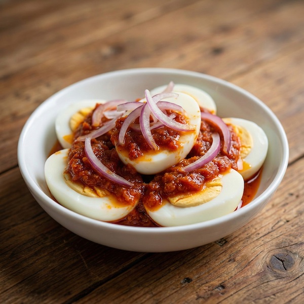 Boiled Eggs with Pepper